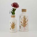 Leaf Pattern Ceramic Vase - Small (2929-EM1522-0S)