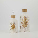 Leaf Pattern Ceramic Vase - Small (2929-EM1522-0S)