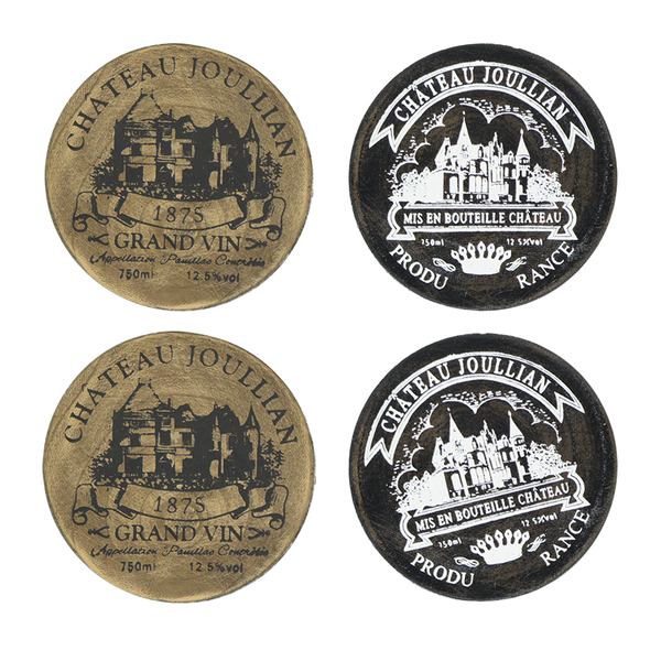 Chateau Joullian Wooden Coaster - Set of 4 (9044-DM6773-00)