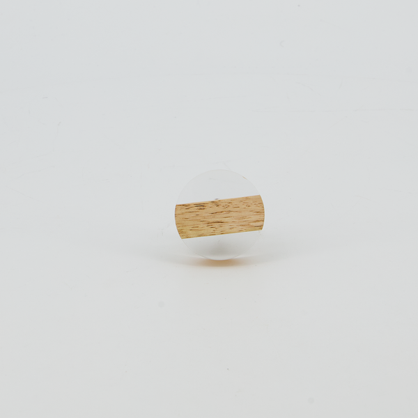 Circle Acrylic Glass Door Knob (4156-EM1975-00)