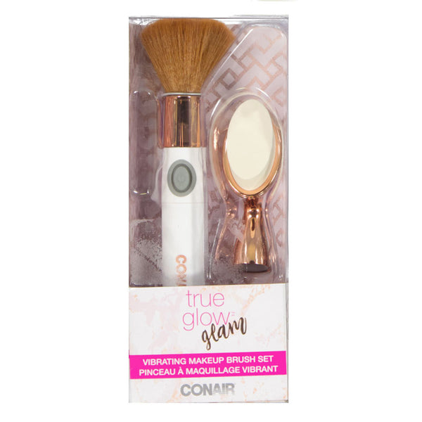 Conair - True Glow Glam Vibrating Makeup Brush Set (TGMBS1C)