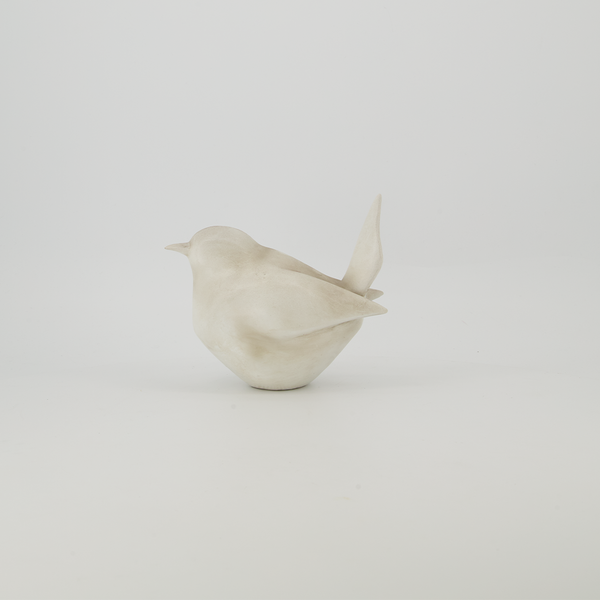 Cream Bird Figurine - Small (6821-EM2124-0S)