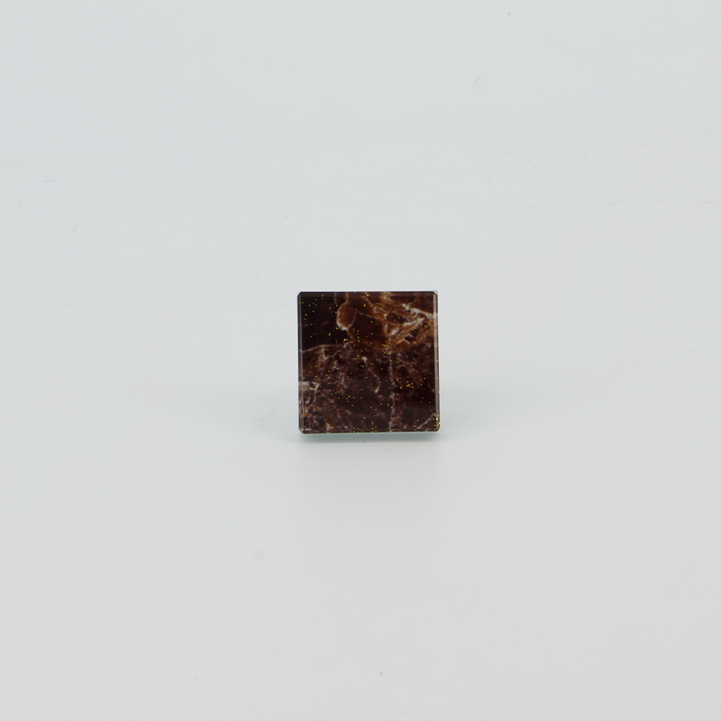 Crystal Square Glass Door Knob (4156-HM9642-00)