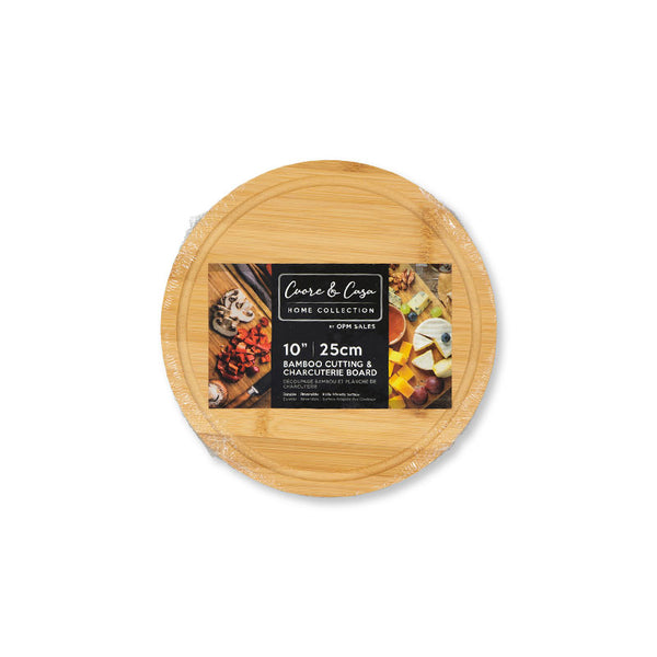 Cuore & Casa OPM - Round Bamboo Cutting/Charcuterie Board (DM21173-3)