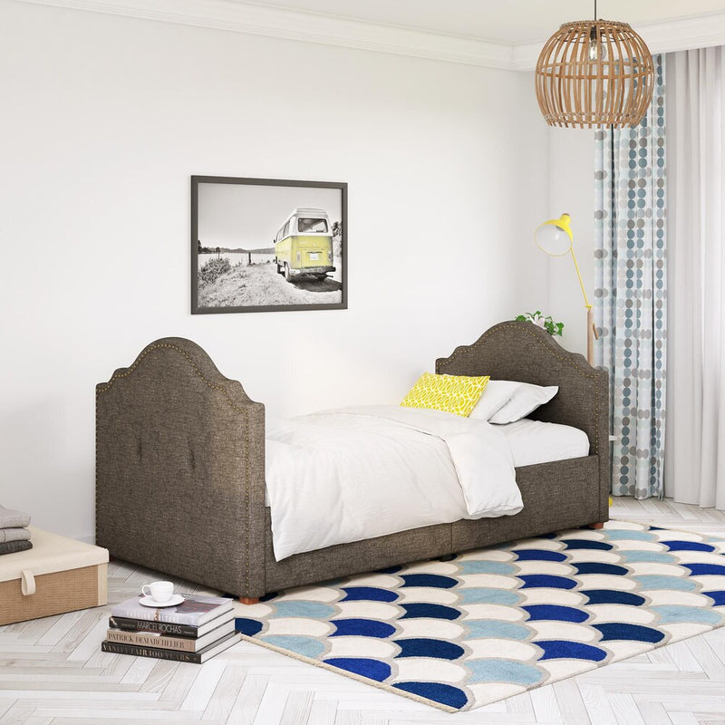 Dorel - Emma Upholstered Twin Daybed With Drawers (4501419N)