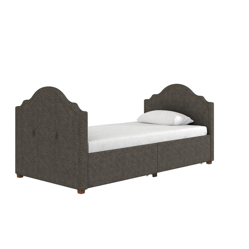 Dorel - Emma Upholstered Twin Daybed With Drawers (4501419N)