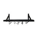 Erica Iron Wall Shelf With 9 Hooks (9642-GM3672-00)