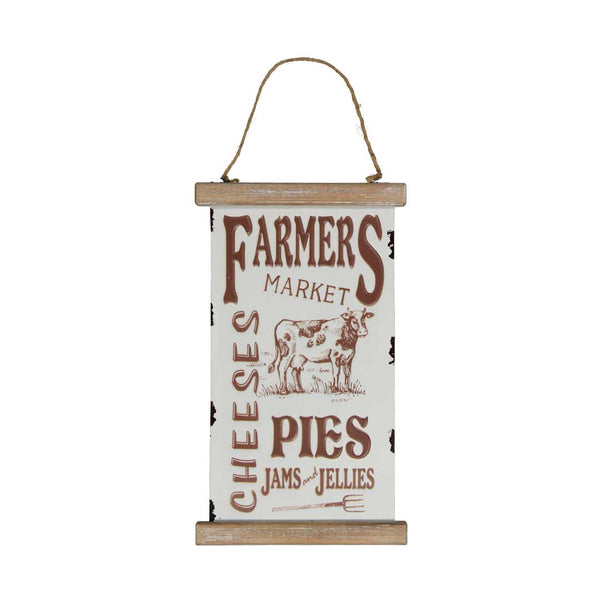 Farmers Market Plaque With Rope (9277-DM1666-00)