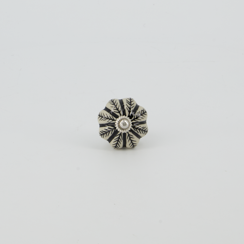 Feather Ceramic Door Knob (4156-CM1789-00)