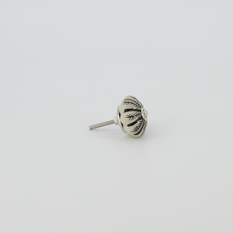 Feather Ceramic Door Knob (4156-CM1789-00)