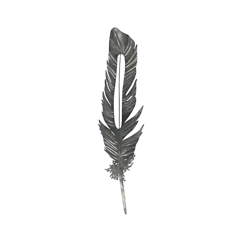 Feather Metal & Beads Wall Decor (7528-EM1941-BX)