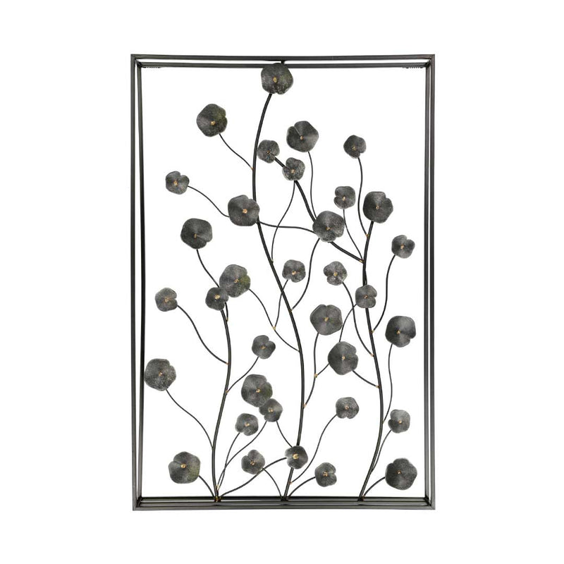 Flowers Vertical Metal Wall Decor (7321-EM1916-BX)