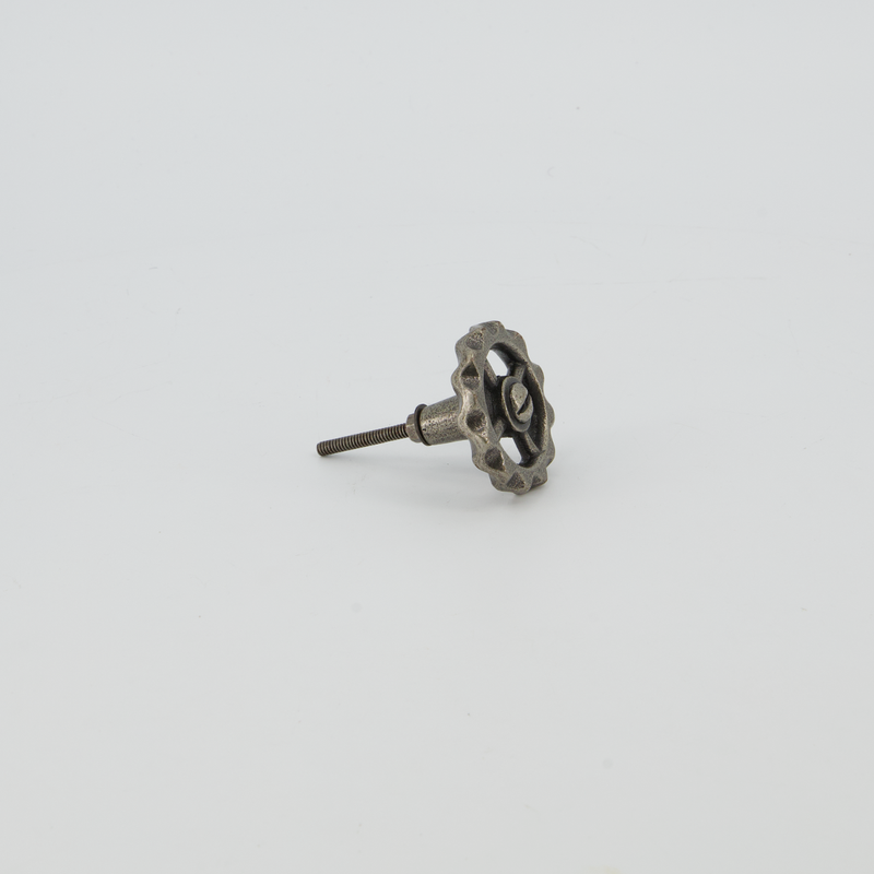 Gear Metal Drawer Knob - Antique Silver (4156-GM4101-00)