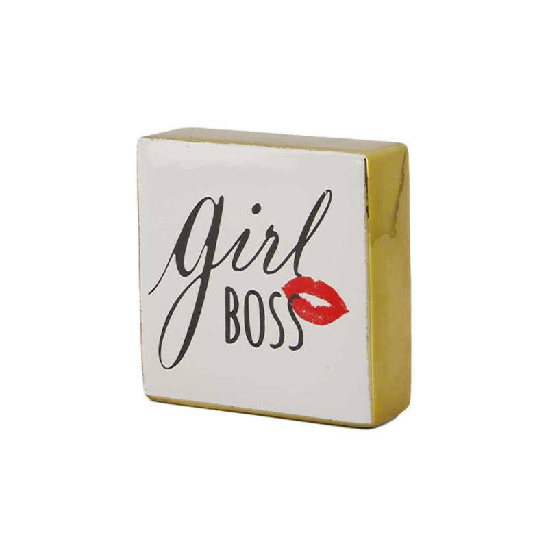 "Girl Boss" Ceramic Table Decor (9712-EM1892-00)