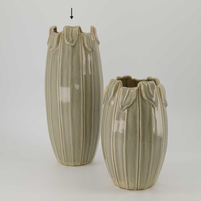 Grey Blooming Vase - Large (2929-DM2345-0L)