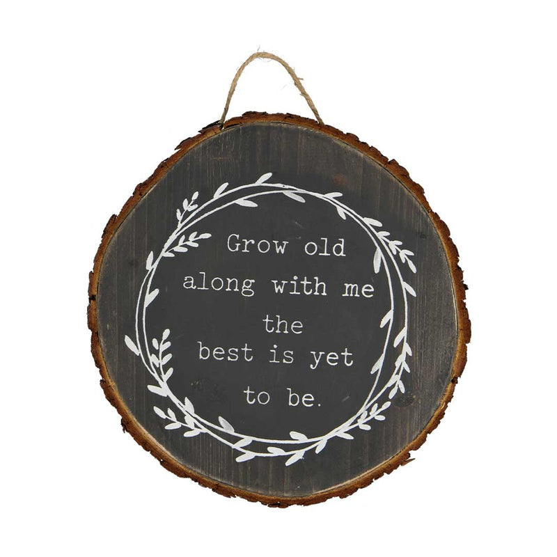 Grow Old Along With Me Hanging Plaque (9044-DM6793-00)
