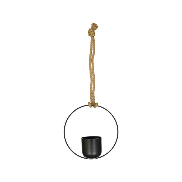 Hanging Planter On Ring & Rope (9761-GM3773-00)