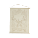 Hanging Reindeer & Leaves Canvas Print (1134-DM6154-00)