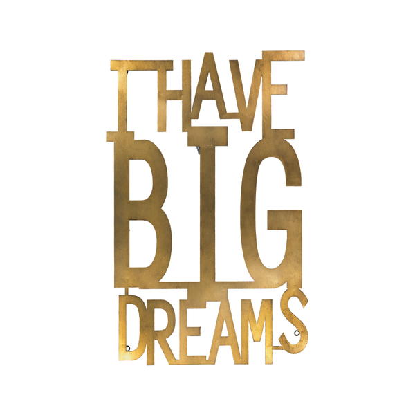 "Big Dreams" Wall Decor (7321-EM1913-BX)