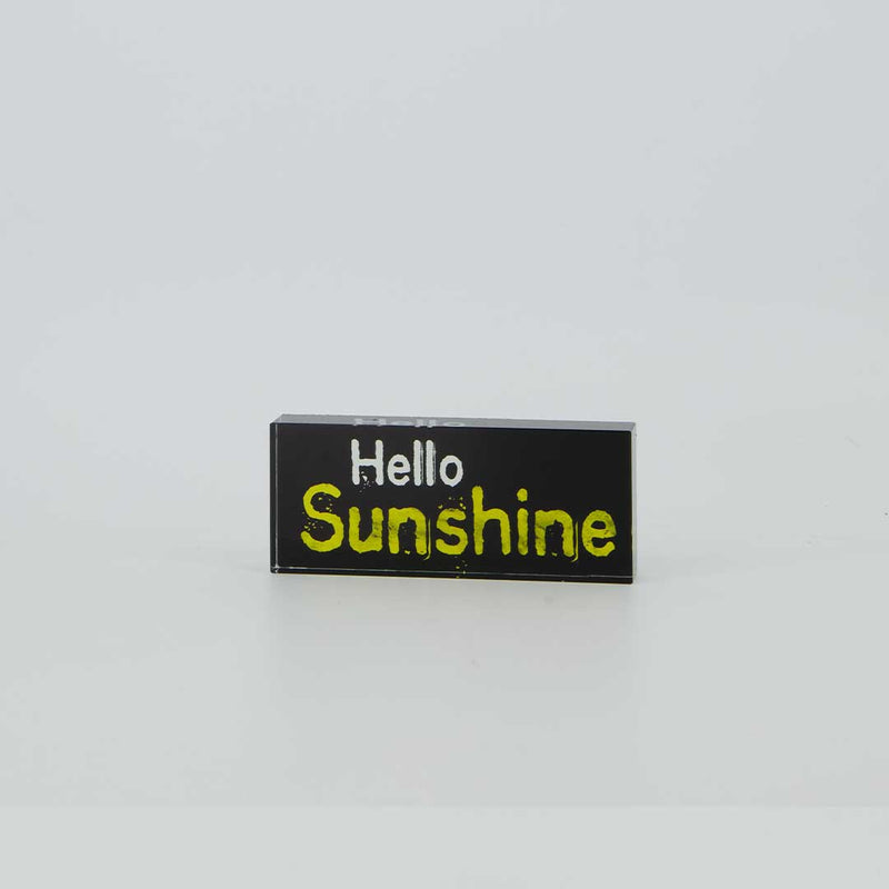 "Hello Sunshine" Glass Paper Weight (9044-DM6824-00)