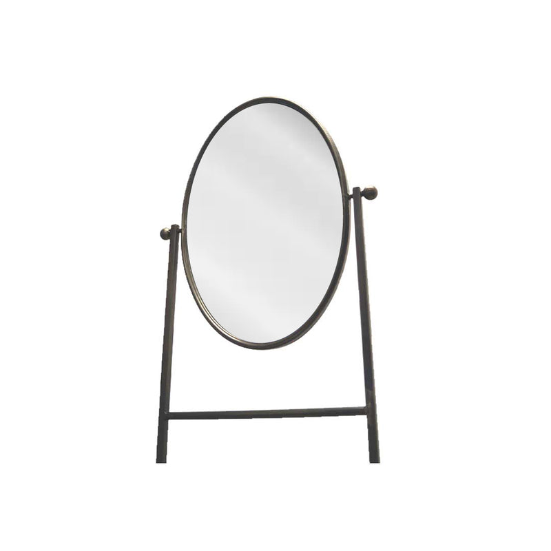 Hilda Oval Mirror On Display Stand (9044-HM8192-MR)