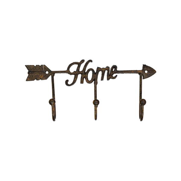 Home Arrow With 3 Wall Hooks (9642-DM6127-00)