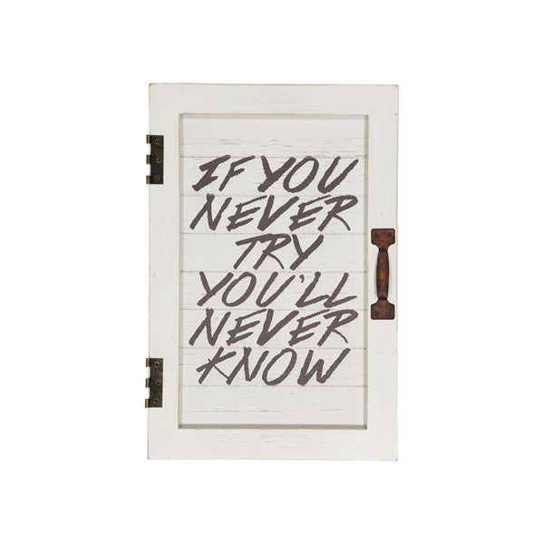 "If You Never ..." Door Wall Decor (9277-DM1694-00)