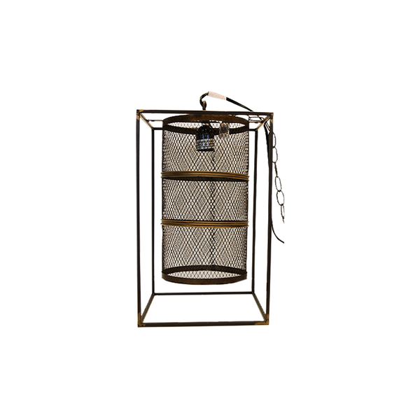 Isla Metal Cage & Mesh Ceiling Light (7346-EM1351-00)