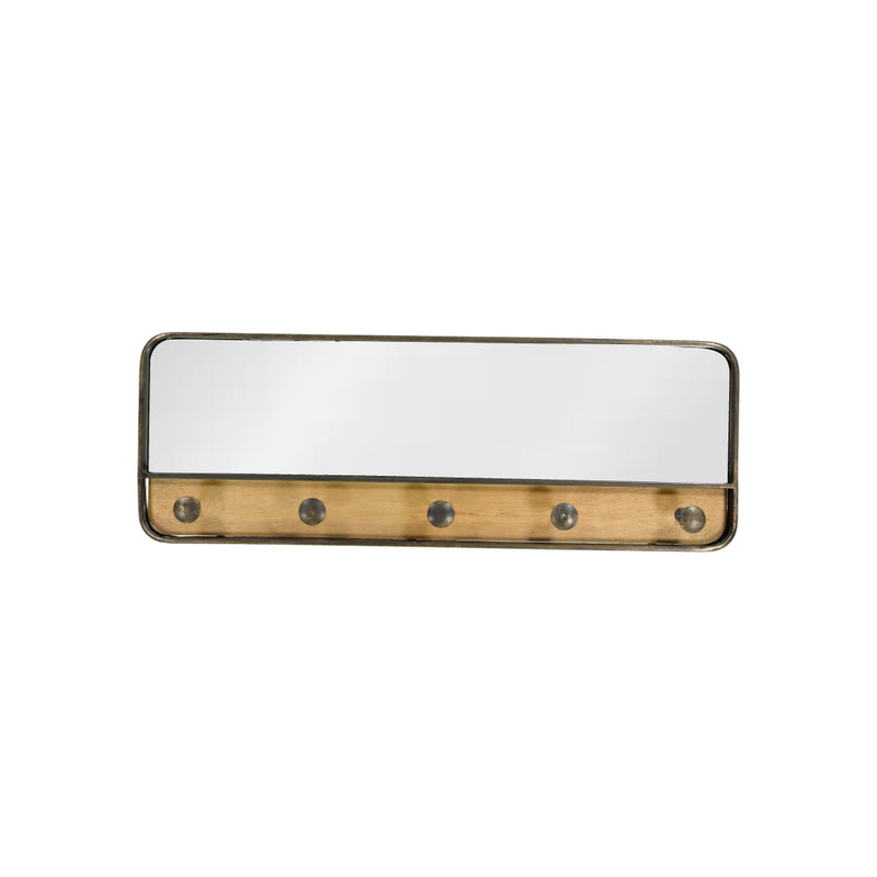 Jinto Metal & Wooden Shelf With Mirror (7603-EM1095-00)