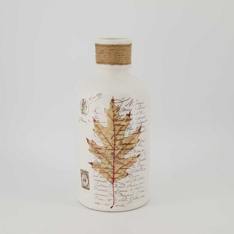 Leaf Pattern Ceramic Vase - Large (2929-EM1523-0L)