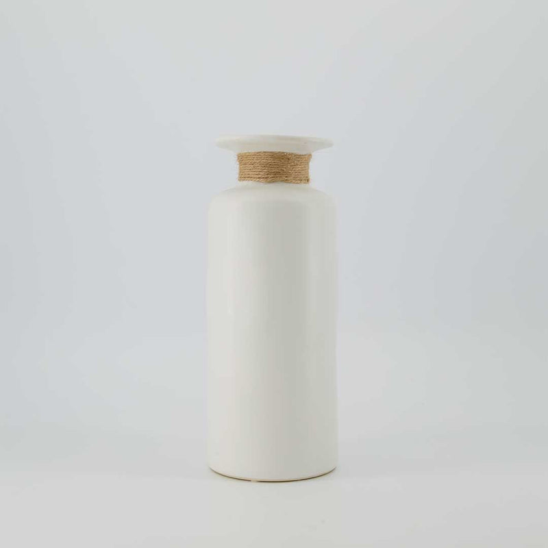 Leaf Pattern Ceramic Vase - Tall (2929-EM1521-00)
