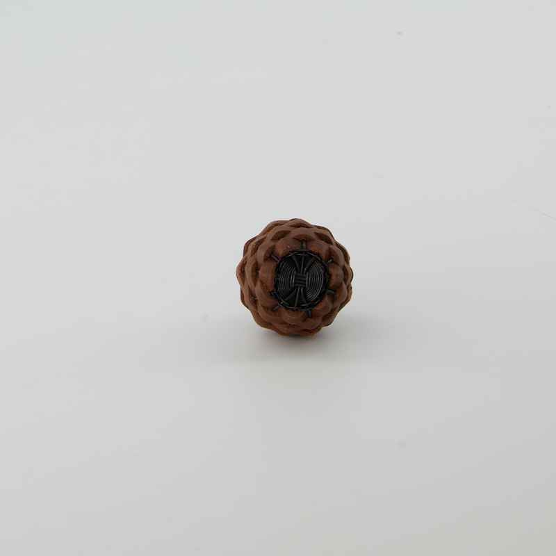Leather & Metal Door Knob (4156-HM9660-00)
