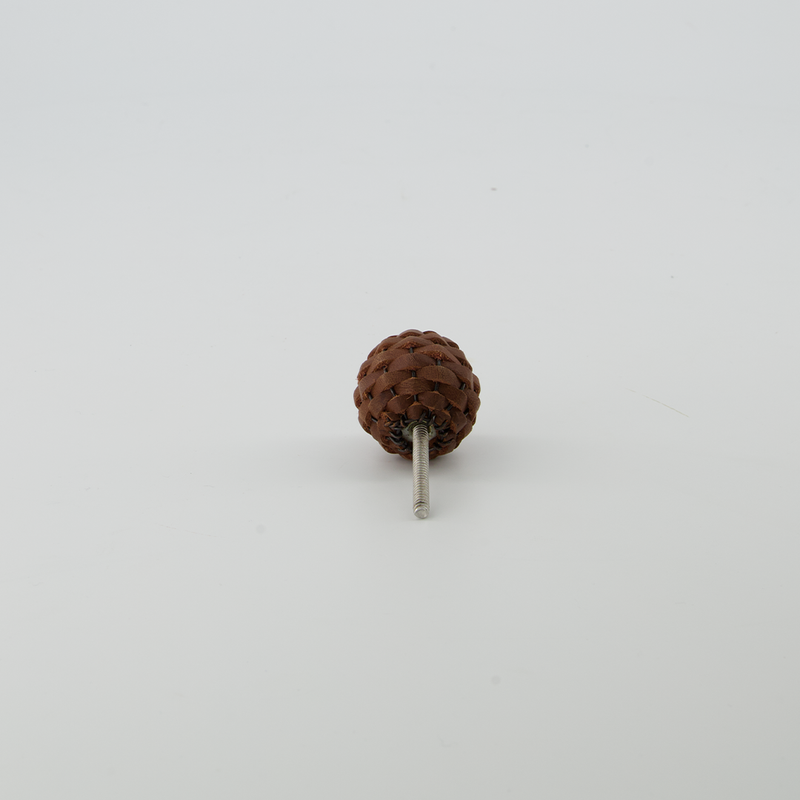 Leather & Metal Door Knob (4156-HM9660-00)