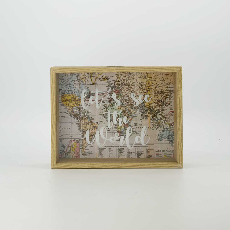 "Let's See The World" Wooden Box (2020-GM4596-00)