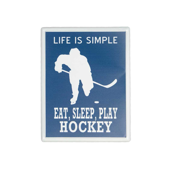 "Life Is Simple, Play Hockey" Iron Plaque (9044-EM0204-00)