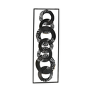 Linked Circles Metal Wall Art With Frame  (7528-GM3652-00)