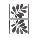 Locust Leaves Framed Wall Art - Set of 2 (7808-HM8313-S2)