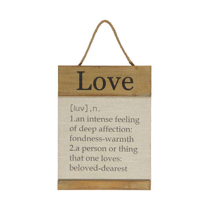 "Love" Definition Wooden Wall Plaque (7808-EM0604-00)