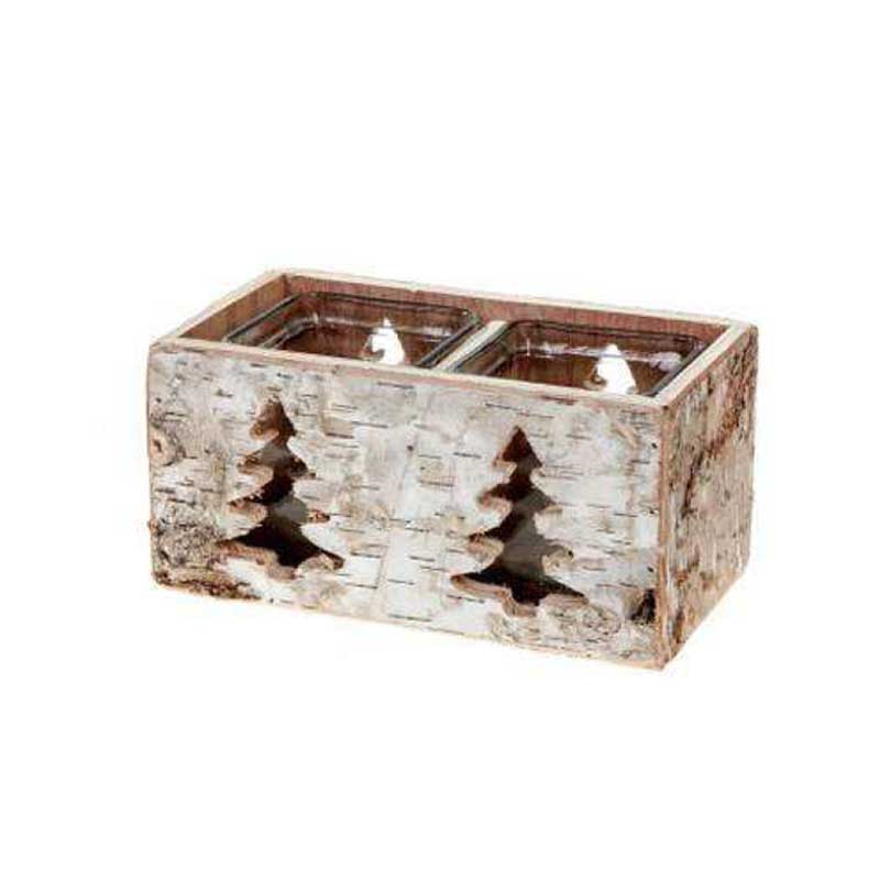 Birch Double Tealight Holder (M177-200093-00)