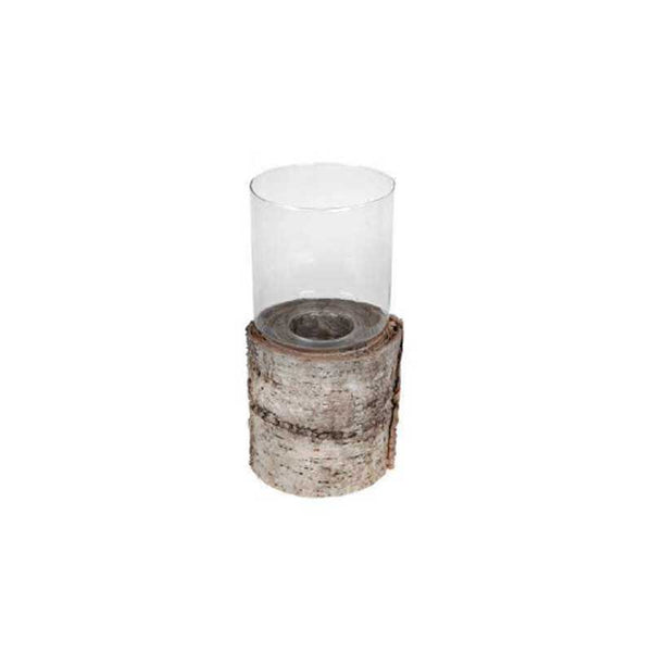 Birch Candle Holder w/ Glass (M177-200172-00)