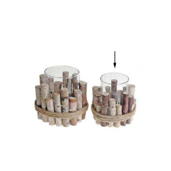 Birch Block Candle Holder (M177-200221-0S)