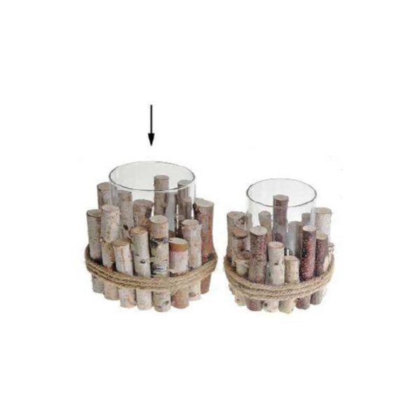 Birch Block Candle Holder (M177-200222-0L)