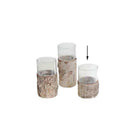 Birch Wrapped Candle Holder Small (M177-200231-0S)