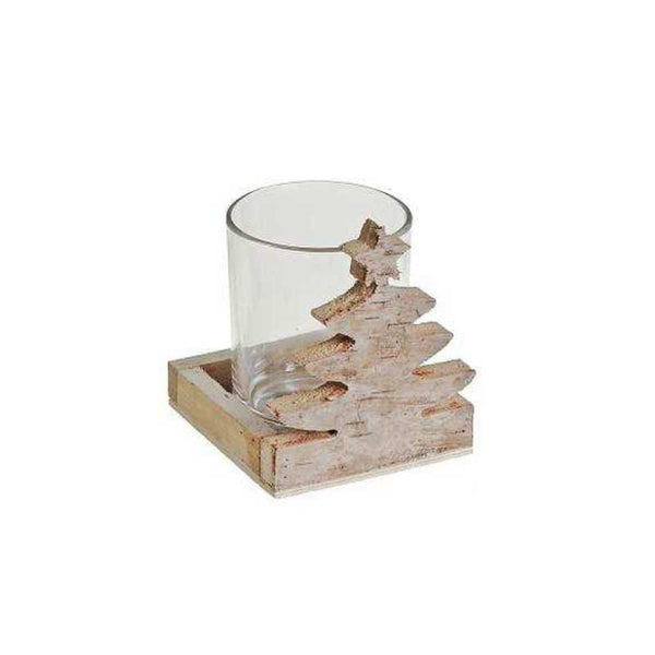 Birch Candle Holder Tree and Star (M177-200251-00)