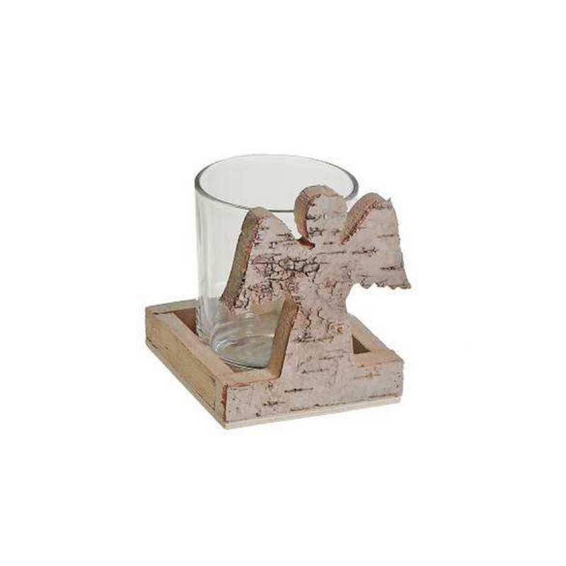 Birch Candle Holder Angel (M177-200252-00)