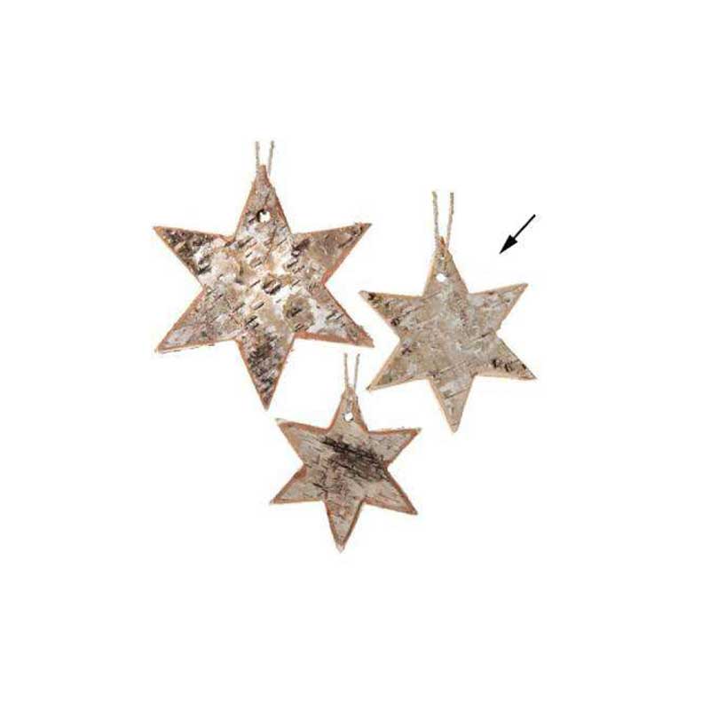 Birch Hanging Star Ornament (M177-400042-00)