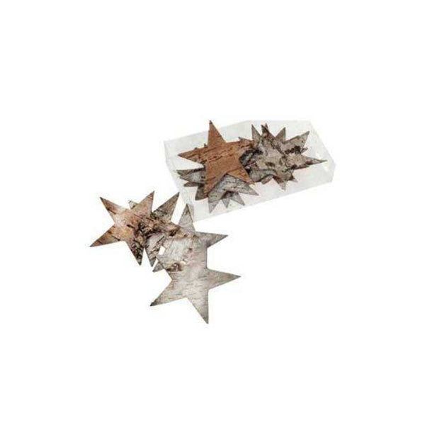 Birch Star Decorations 12pcs (M177-400203-00)