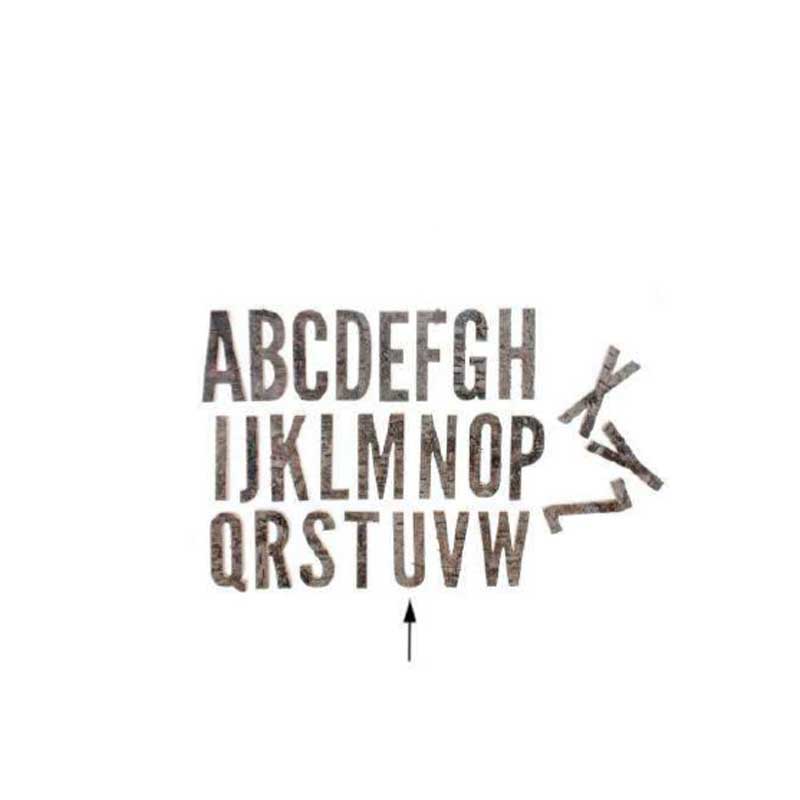 177 Letters Birch Letter - U (M177-600112-0U)