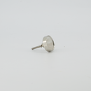 Marble Stone Door Knob With Silver Frame (4156-DM2435-00)