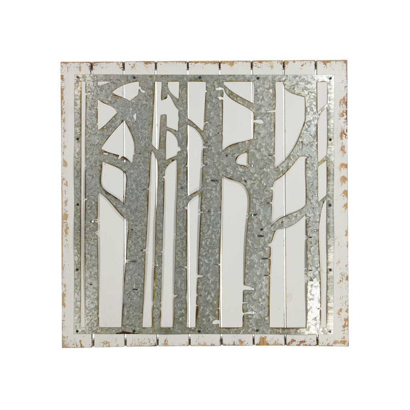 Metal Cut Out Forest On Slats Wall Decor (9277-EM0286-00)